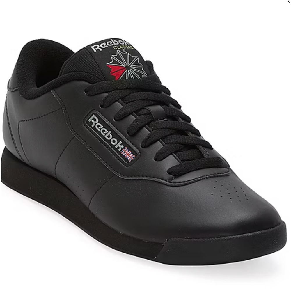 Reebok Classic Princess Walking Shoes Black Womens 7 UK 4.5‎ EU 37.5